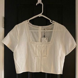 Zara Crop Top, Large, New With Tags